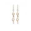 Mood Gold Plated Mini Studs And Charmed Earrings - Pack of 6
