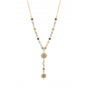 Mood Gold Plated Multi Coloured Fine Celestial Y Necklace