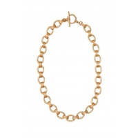 Mood Gold Plated Oval Chain Necklace