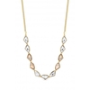 Mood Gold Plated Tonal Golden Crystal Hand Cut Necklace