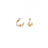 Mood Gold Plated Twist Ribbon Hoop