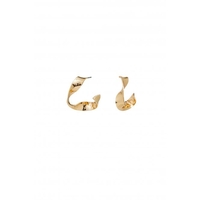 Mood Gold Plated Twist Ribbon Hoop