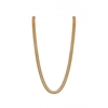 Mood Gold Polished Flat Snake Chain Necklace