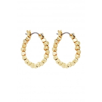 Mood Gold Sparkle Cube Mini Hoop Earrings
