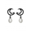 Mood Hematite Celestial Pearl Drop Earrings