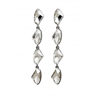 Mood Hematite Special Cut Statement Drop Earrings