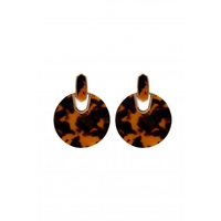 Mood Resin Tort Forward Facing Resin Earrings