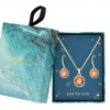 Mood Rose Gold Plated Pink Crystal Cushion Set - Gift Boxed