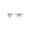 Mood Silver Floral Stud Earring