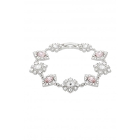 Mood Silver Pink Crystal Pretty Bracelet