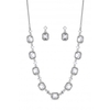 Mood Silver Plated Baguette Cut Crystal Set