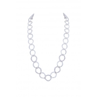 Mood Silver Plated Crystal Medina Chain Necklace