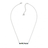 Multi shape bar necklace created with Swarovski crystals