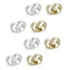 Multi Tone Butterfly Earring Backs - Pack of 4 Pairs
