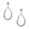 Open Crystal Peardrop Earring