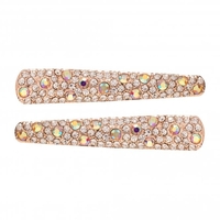 Pave Croc Hair Clips - Pack Of 2