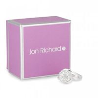 Pave crystal ball raised ring