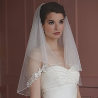 Queensday Veil with Lace Applique