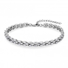 Rhodium Plated Cubic Zirconia Bridal Bracelet