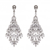 Rhodium Plated Statement Stand Alone Earrings