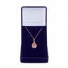 Rose Gold Cubic Zirconia Crystal Peardrop Necklace