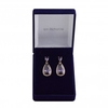 Rose Gold Plated And Cubic Zirconia Amythyst Earrings - Gift Boxed
