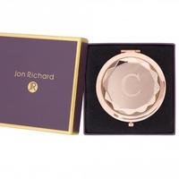 Rose Gold Plated Crystal Letter Compact C - Gift Boxed