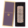 Rose Gold Plated Crystal Swirl Stretch Bracelet - Gift Boxed