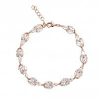 Rose Gold Plated Cubic Zirconia Bracelet