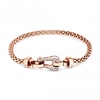 Rose Gold Plated Cubic Zirconia Mesh Link Bracelet