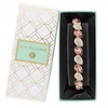 Rose Gold Plated Pink Crystal Pear Stretch Bracelet - Gift Boxed