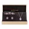 Rose Gold Plated Purple Halo Set - Gift Boxed