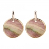 Rose Gold Plated Shell Drop Earrings