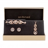 Rose Gold Plated Tripple Swirl Trio Set - Gift Boxed