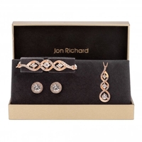 Rose Gold Plated Tripple Swirl Trio Set - Gift Boxed