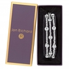Silver Crystal Multi-Stone Diamante Cuff Bracelet - Gift Boxed