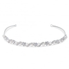 Silver Isabella Crystal And Pearl Flower Headband