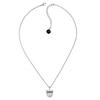 Silver Pearl Choupette Cat Necklace Created With Swarovski Crystals