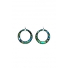 Silver Plated Abalone Drop Earring