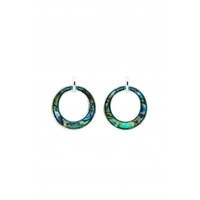 Silver Plated Abalone Drop Earring