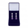 Silver Plated Amethyst Coloured Crystal Drop Earring - Gift Boxed
