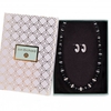 Silver Plated Black Bead Crystal Allway Set - Gift Boxed