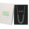Silver Plated Blue Crystal Clara Set - Gift Boxed