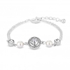 Silver Plated Centre Clara Bracelet With Pearl Detail
