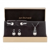 Silver Plated Clear Crystal Infinity Matching Set