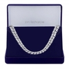 Silver Plated Clear Cubic Zirconia The Duchess Baguette Statement Allway Necklace