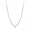 Silver Plated Clear Navette Charlotte Allway Necklace