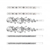 Silver Plated Crystal And Faux Pearl Slides Pack Of 6