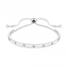 Silver Plated Crystal Bar Toggle Bracelet