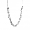 Silver Plated Crystal Cluster Necklace